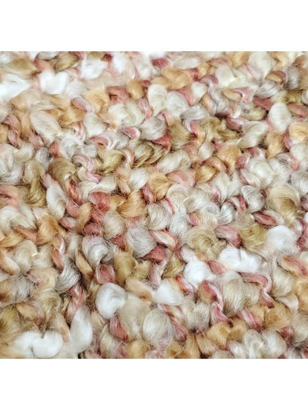 Kennebunk Home Womens Scarf Fringe Tan Pink Bedford Cottage Stria - Picture 3 of 5